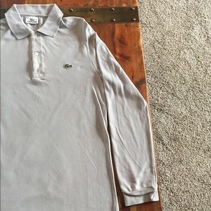 Men’s Lacoste long-sleeve polo excellent condition
